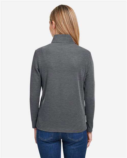 Women's Fusion ChromaSoft™ Pique Quarter-Zip Pullover - Carbon Heather