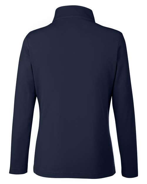 Women's Fusion ChromaSoft™ Pique Quarter-Zip Pullover - Classic Navy
