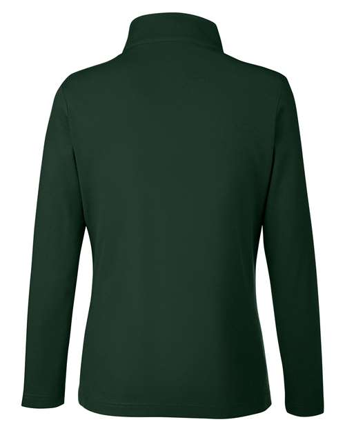 Women's Fusion ChromaSoft™ Pique Quarter-Zip Pullover - Forest