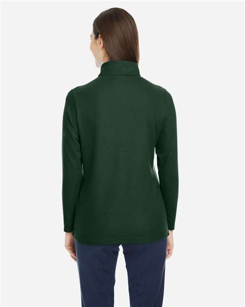 Women's Fusion ChromaSoft™ Pique Quarter-Zip Pullover - Forest