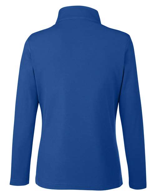 Women's Fusion ChromaSoft™ Pique Quarter-Zip Pullover - True Royal