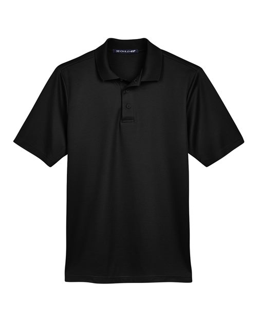 Men's CrownLux Performance® Plaited Polo - Black