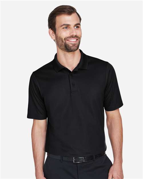 Men's CrownLux Performance® Plaited Polo - Black