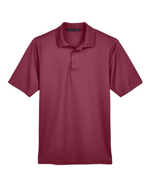 Men's CrownLux Performance® Plaited Polo - Burgundy