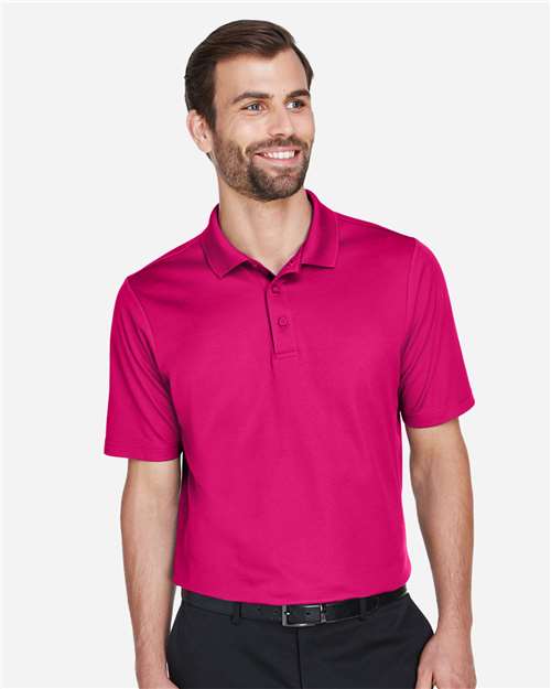 Men's CrownLux Performance® Plaited Polo - Crown Raspberry