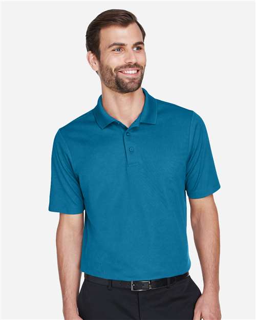 Men's CrownLux Performance® Plaited Polo - Dark Teal