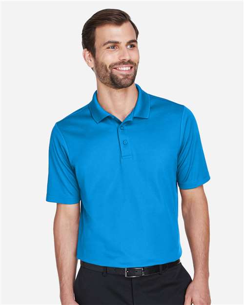 Men's CrownLux Performance® Plaited Polo - Ocean Blue