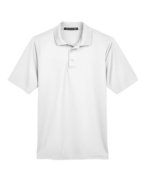Men's CrownLux Performance® Plaited Polo - White