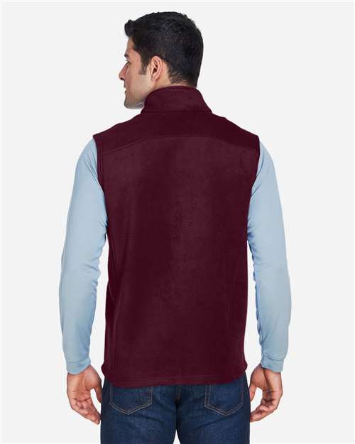 Men's Journey Fleece Vest - Burgundy