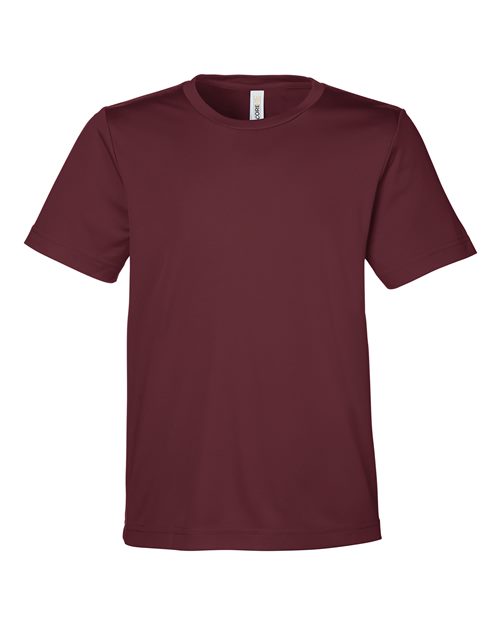 Youth Capital Performance T-Shirt - Burgundy