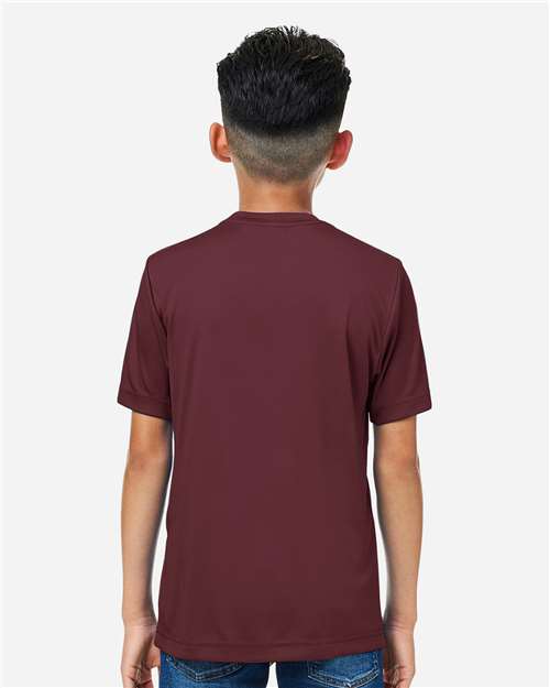 Youth Capital Performance T-Shirt - Burgundy