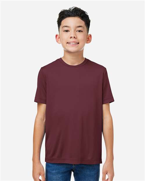Youth Capital Performance T-Shirt - Burgundy