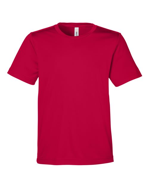 Youth Capital Performance T-Shirt - Classic Red