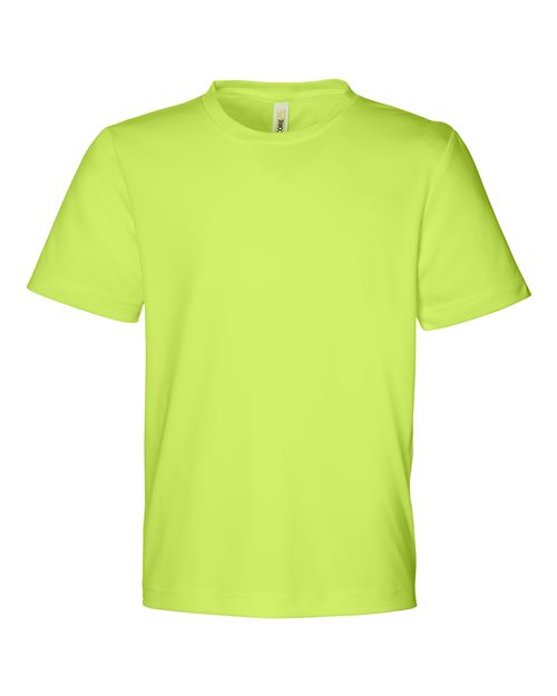 Youth Capital Performance T-Shirt - Safety Yellow