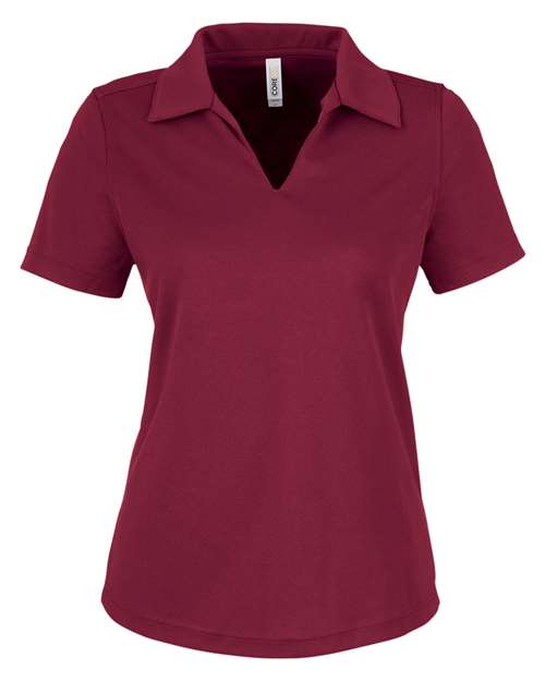 Women's Market Snag Protect Mesh Polo - Burgundy