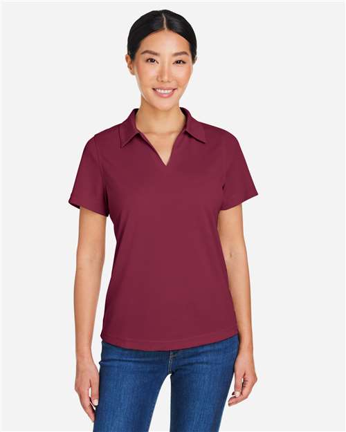 Women's Market Snag Protect Mesh Polo - Burgundy