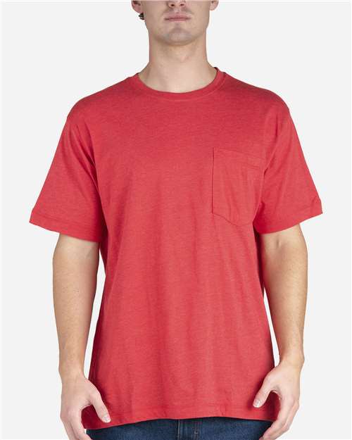 Men's Lightweight Performance Pocket T-Shirt - Deep Red