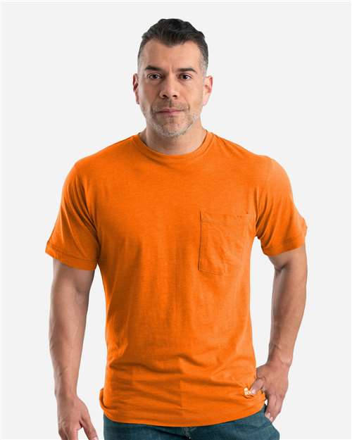 Men's Lightweight Performance Pocket T-Shirt - Orange