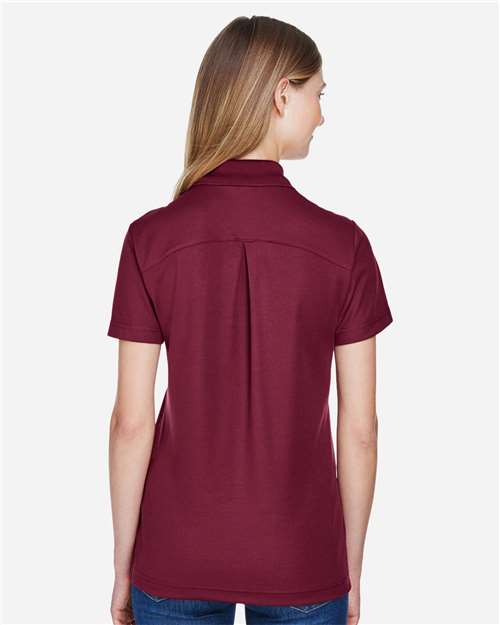 Women's CrownLux Performance® Plaited Polo - Burgundy