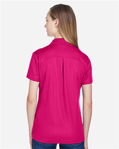 Women's CrownLux Performance® Plaited Polo - Crown Raspberry