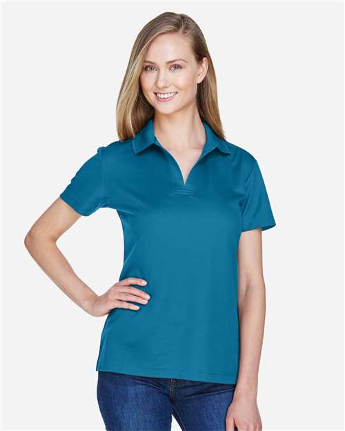 Women's CrownLux Performance® Plaited Polo - Dark Teal