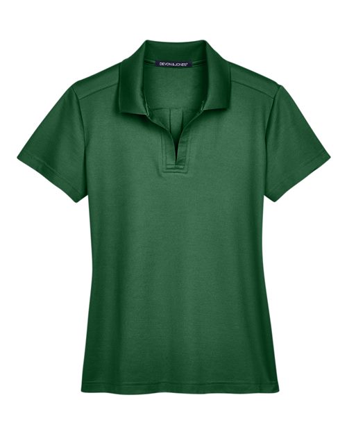 Women's CrownLux Performance® Plaited Polo - Forest