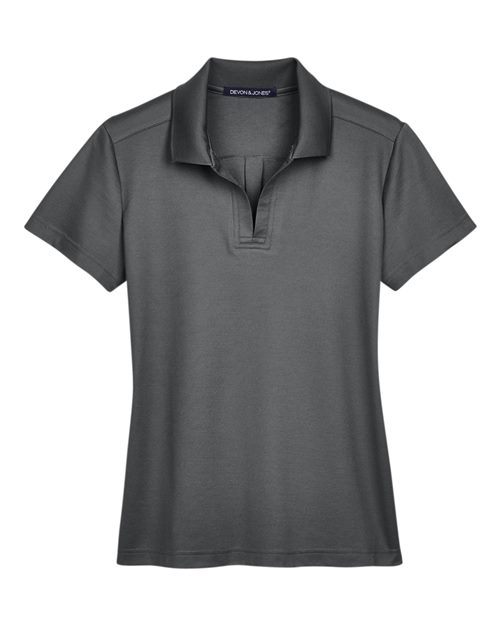 Women's CrownLux Performance® Plaited Polo - Graphite