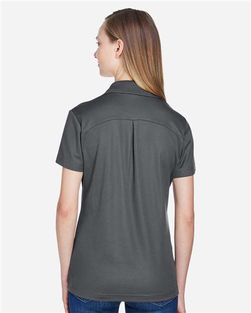 Women's CrownLux Performance® Plaited Polo - Graphite