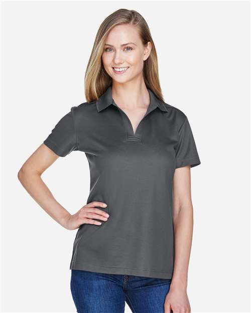 Women's CrownLux Performance® Plaited Polo - Graphite