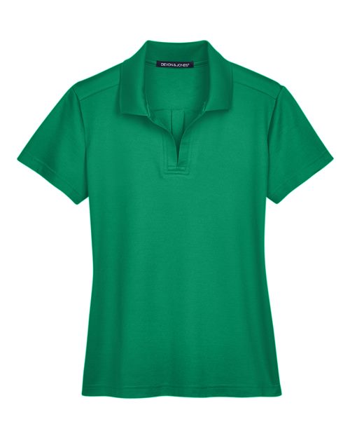 Women's CrownLux Performance® Plaited Polo - Kelly Green