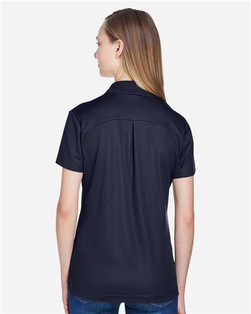 Women's CrownLux Performance® Plaited Polo - Navy