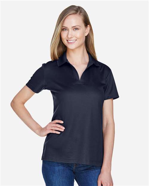 Women's CrownLux Performance® Plaited Polo - Navy