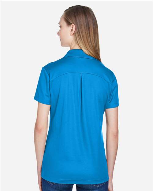 Women's CrownLux Performance® Plaited Polo - Ocean Blue