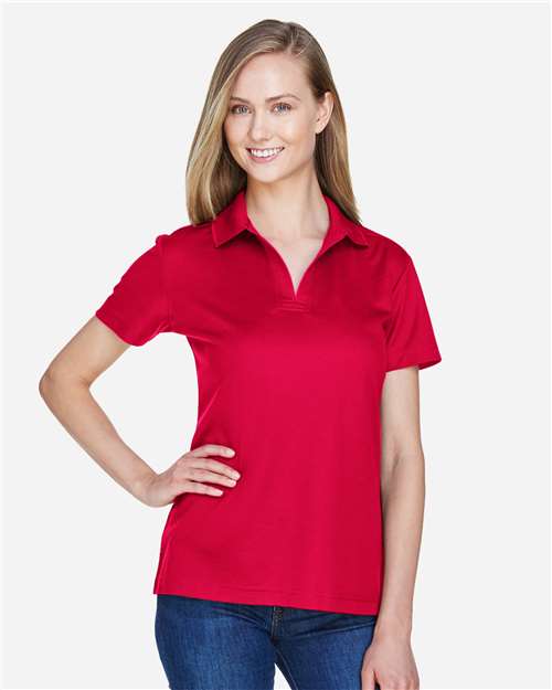 Women's CrownLux Performance® Plaited Polo - Red