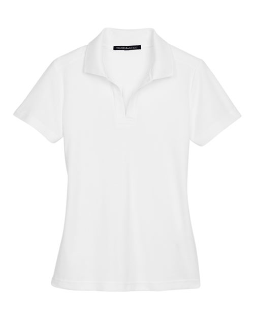 Women's CrownLux Performance® Plaited Polo - White