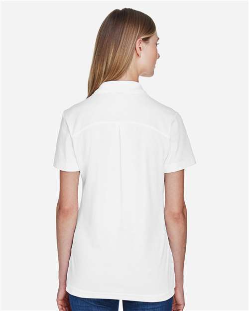 Women's CrownLux Performance® Plaited Polo - White