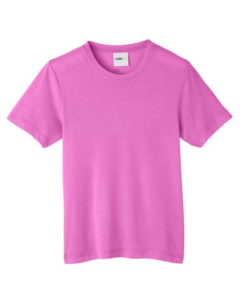 Youth Fusion ChromaSoft™ Performance T-Shirt - Charity Pink