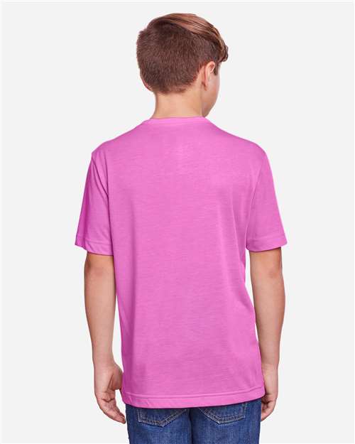 Youth Fusion ChromaSoft™ Performance T-Shirt - Charity Pink