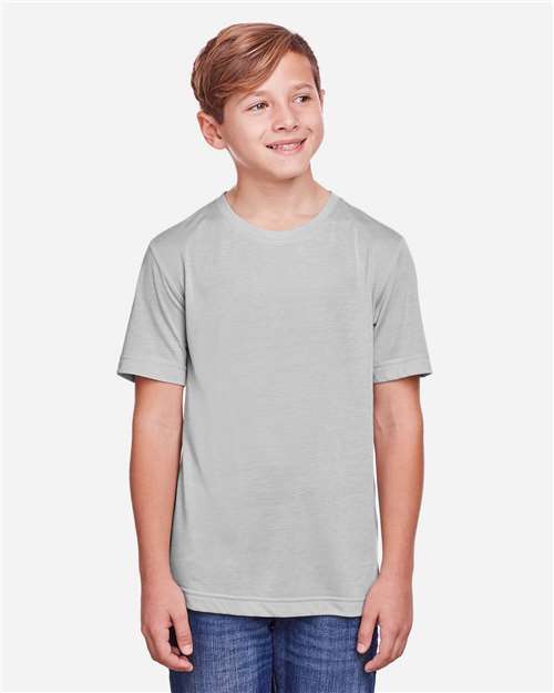 Youth Fusion ChromaSoft™ Performance T-Shirt - Platinum