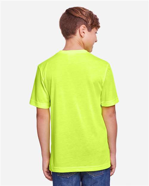 Youth Fusion ChromaSoft™ Performance T-Shirt - Safety Yellow