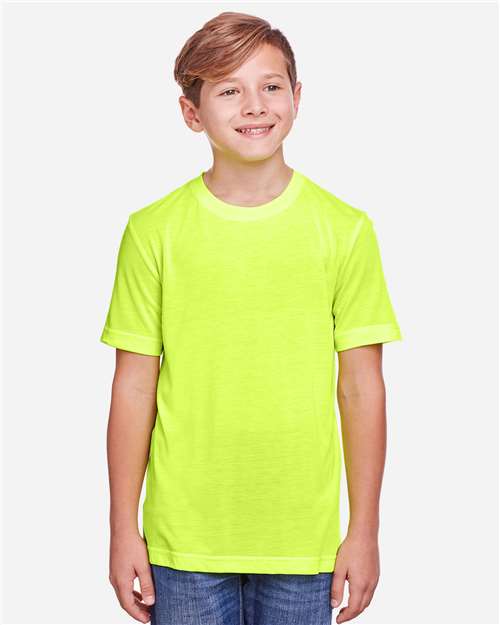 Youth Fusion ChromaSoft™ Performance T-Shirt - Safety Yellow