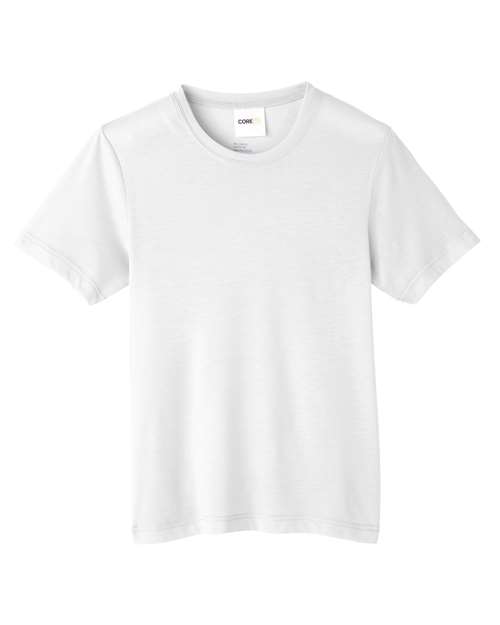 Youth Fusion ChromaSoft™ Performance T-Shirt - White