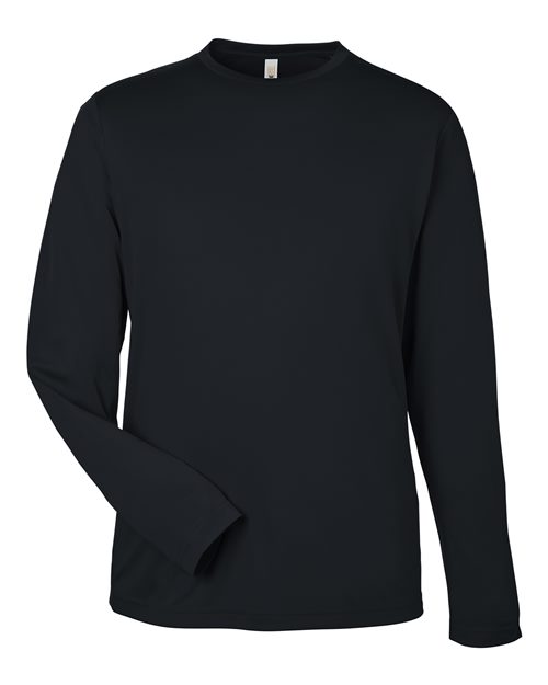 Unisex Capital Long Sleeve Performance T-Shirt - Black