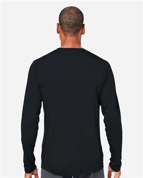 Unisex Capital Long Sleeve Performance T-Shirt - Black