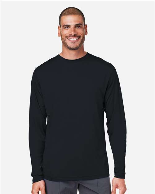 Unisex Capital Long Sleeve Performance T-Shirt - Black