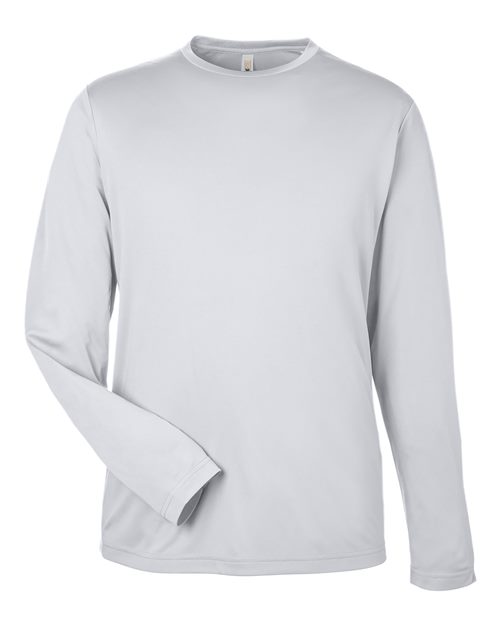 Unisex Capital Long Sleeve Performance T-Shirt - Platinum