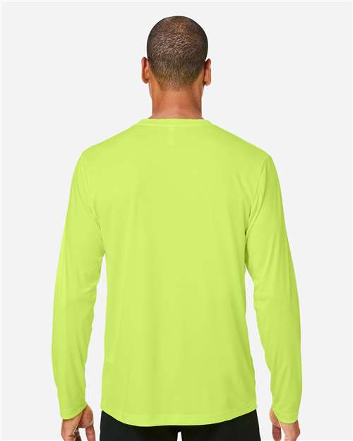 Unisex Capital Long Sleeve Performance T-Shirt - Safety Yellow