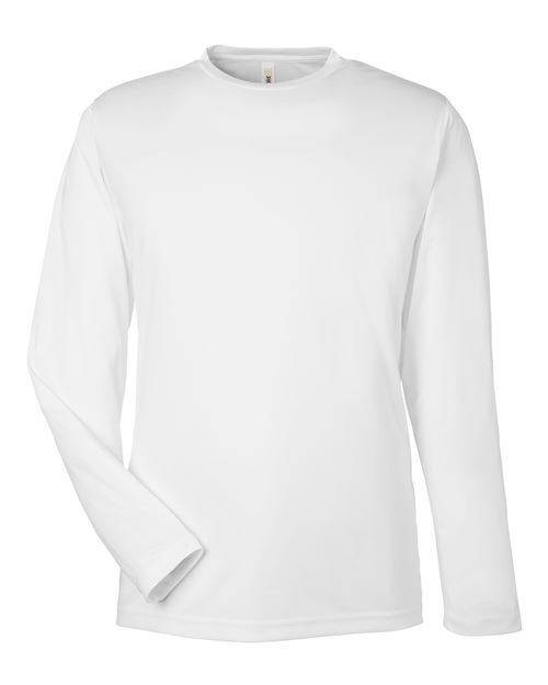 Unisex Capital Long Sleeve Performance T-Shirt - White