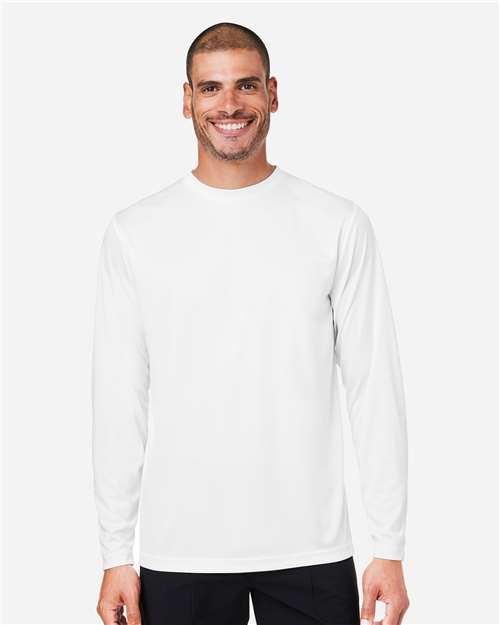 Unisex Capital Long Sleeve Performance T-Shirt - White