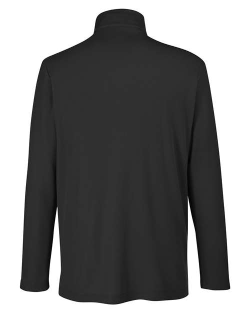 Men's Fusion ChromaSoft™ Pique Quarter-Zip Pullover - Black